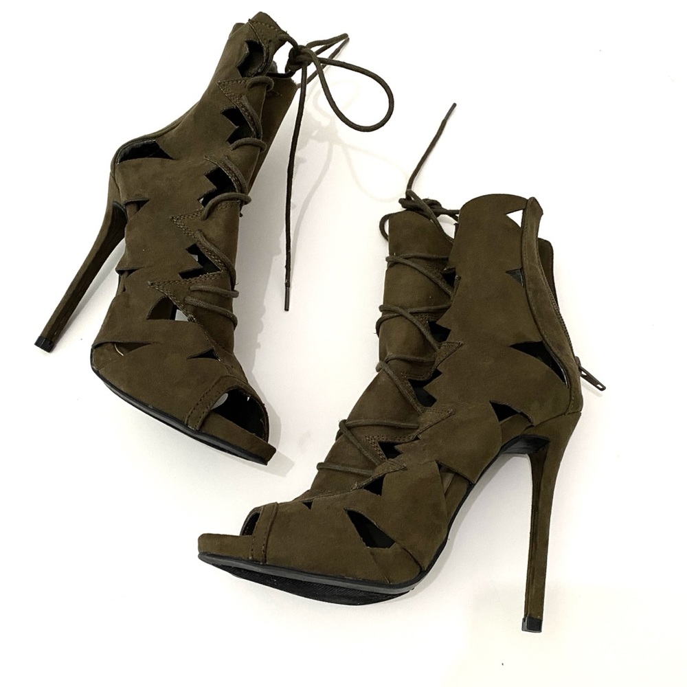 Olive Green High Heels